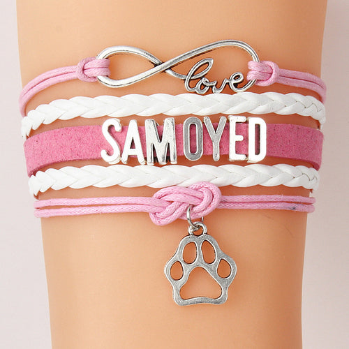Infinity Love Samoyed Bracelet