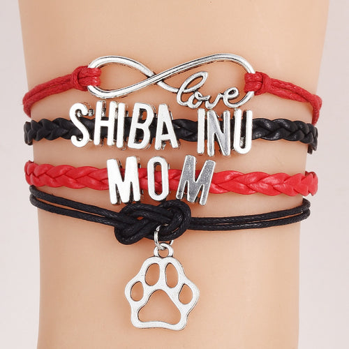 Infinity Love Shiba Inu Mom Bracelets