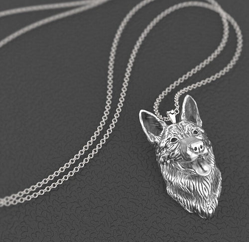 German Shepherd Pendant Necklace