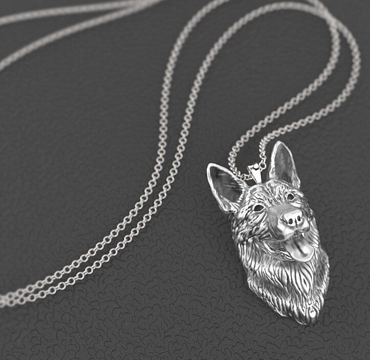German Shepherd Pendant Necklace