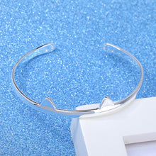 Silver Cat Ear Bracelet