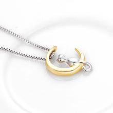 Cat in the Moon Pendant Necklace