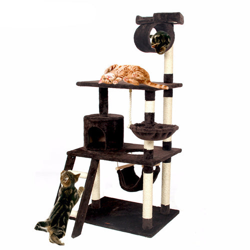 Solid Wood Cat Climbing Frame Free Shipping)