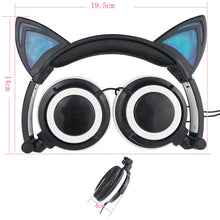 Hot Cat Ear Foldable Flashing Headphones