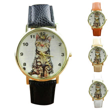 Tabby Cat Quarts Wrist Watch
