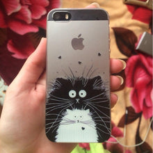Soft Slim TPU Transparent Cute Animal - Cat / Hamster / Panda / Rabbit Phone Case Cover for iphone 6 6S 4.7"