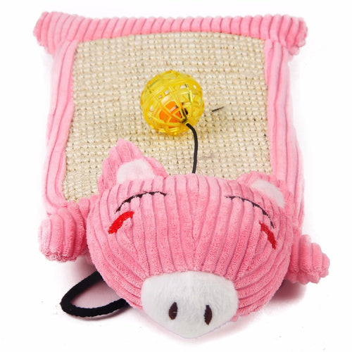 Funny Cartoon Cats Corrugated Paper Scratching Board with Ball