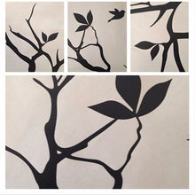 Cat On Tree Branch Wall Sticker