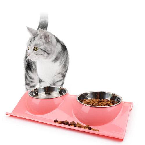 High Quality ECO-Friendly Material Cat Splash-proof Water and Food Storage Bowl