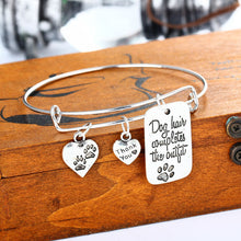 "Dog Hair Completes the Outfit" Heart Bracelet