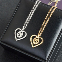 I Love Kitty Paw Necklace