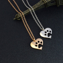 I Love Kitty Paw Necklace