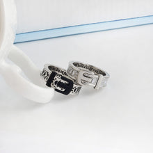 "If tears could build a stairway, I would walk right up to Heaven" Belt Buckle Dog Paw Prints Ring
