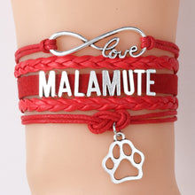 Infinity Love Malamute Dog Bracelet