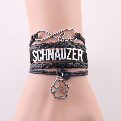Infinity Love SCHNAUZER Bracelet