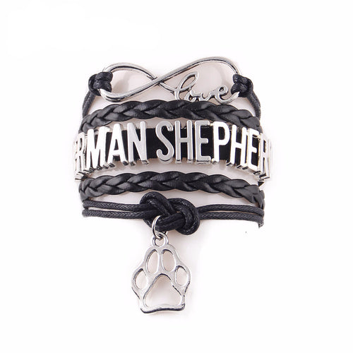 Infinity Love GERMAN SHEPHERD Bracelets