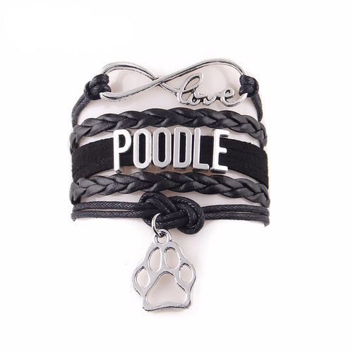 Infinity Love Poodle Bracelet