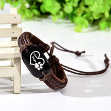 Love Dogs Leather Bracelet