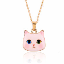 Colorful Kitty  Pendant Necklace