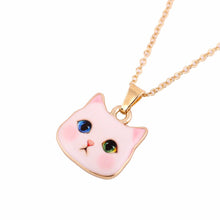 Colorful Kitty  Pendant Necklace