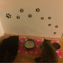 Paw Print Wall Stickers - 20 Walking Paw Prints Wall Decal
