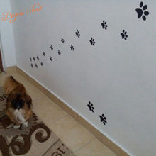 Paw Print Wall Stickers - 20 Walking Paw Prints Wall Decal