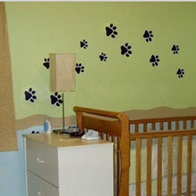 Paw Print Wall Stickers - 20 Walking Paw Prints Wall Decal