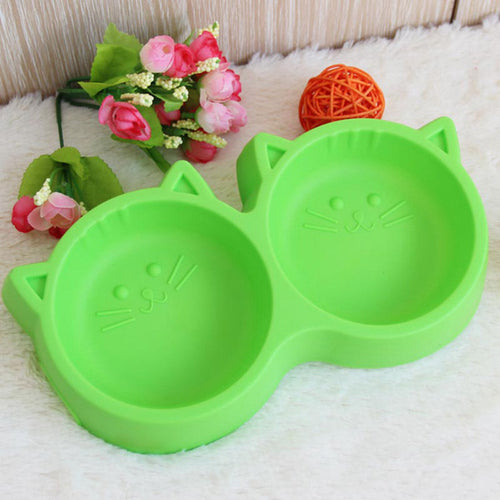 Plastic Cat Face Bowl