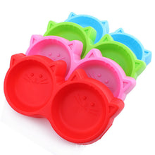 Plastic Cat Face Bowl