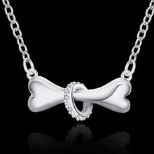 Silver Plated Dog Bone Necklace