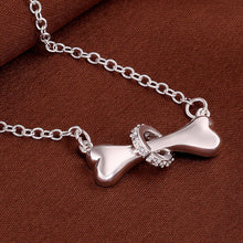 Silver Plated Dog Bone Necklace