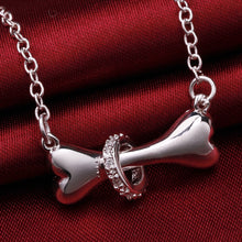 Silver Plated Dog Bone Necklace