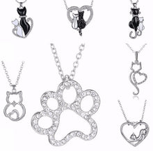 Assorted Cat Heart Necklaces Pendants