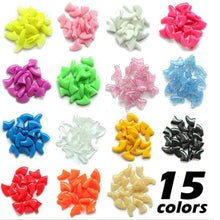 20pcs Soft Cat Pet Nail Caps Claw Control + Adhesive Glue Size M