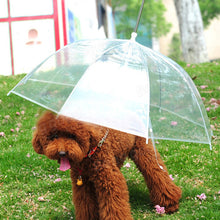Transparent Waterproof Pet Umbrella Raincoat With Leash