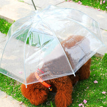 Transparent Waterproof Pet Umbrella Raincoat With Leash