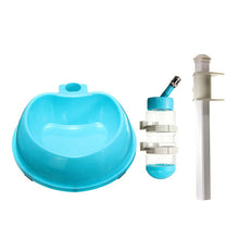 Pet Plastic Dog Cat Dish Bowl Bottle Water Drinker Food Feeder