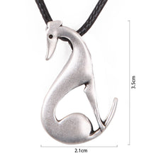 Sitting Greyhound Pendant Necklace