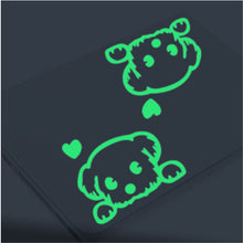 Super Bright Home Decoration Luminous DIY Funny Cute Cat Switch Sticker Glow in the Dark Living Room Fluorescent Sticker poster