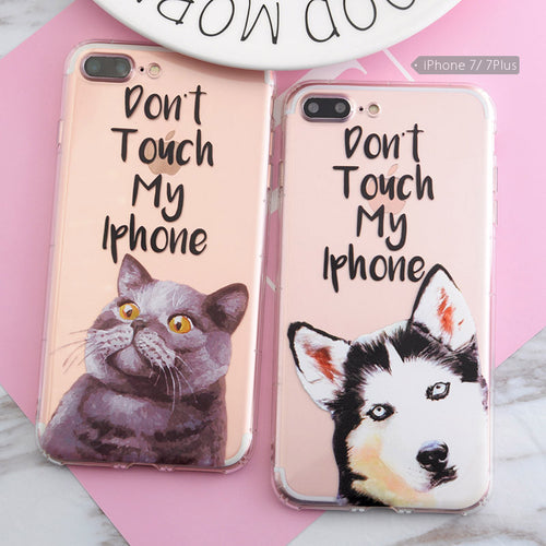 Funny Dog / Cat / Unicorn TPU Phone Case for iphone 5s 5 SE 6 6s 6plus 7 7plus