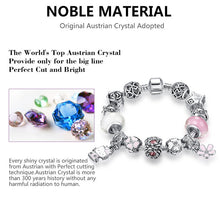 Cat Charms Bracelet with Murano Glass Beads