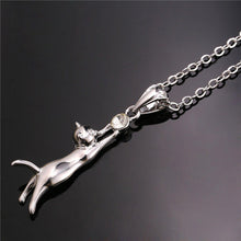 Cute Cat 18K Gold / Platinum Plated Necklace & Pendant