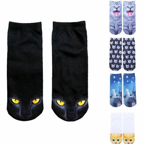 Cat Short Ankle Socks (1 Pair)