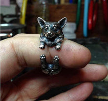 Welsh Corgi Dog Puppy Dog Wrap Ring
