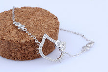 925 Solid Silver Cat Bracelet