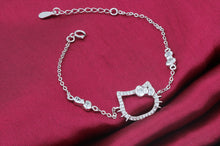 925 Solid Silver Cat Bracelet
