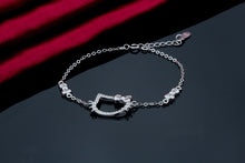 925 Solid Silver Cat Bracelet