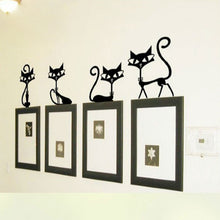 4 Black Cat Fashion Wall Stickers