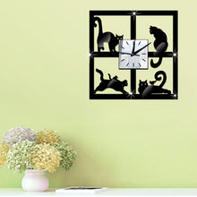 Cats in the Window Decorative Quartz Clock