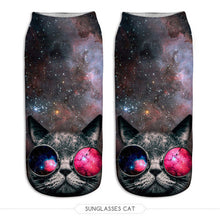 Cat Print Ankle Socks (1 Pair)